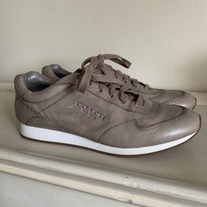 COACH shoes taupe/gray
